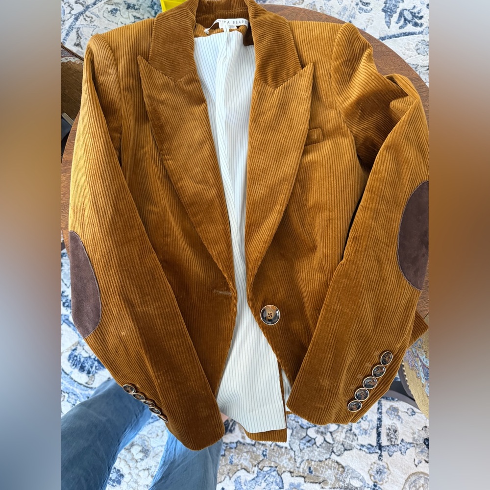 Veronica Beard Tan Corduroy Blazer 4
